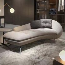Italian balcony lounge chair bedroom curved sofa small apartment living room chaise longue light luxury hotel B&B lazy sofa