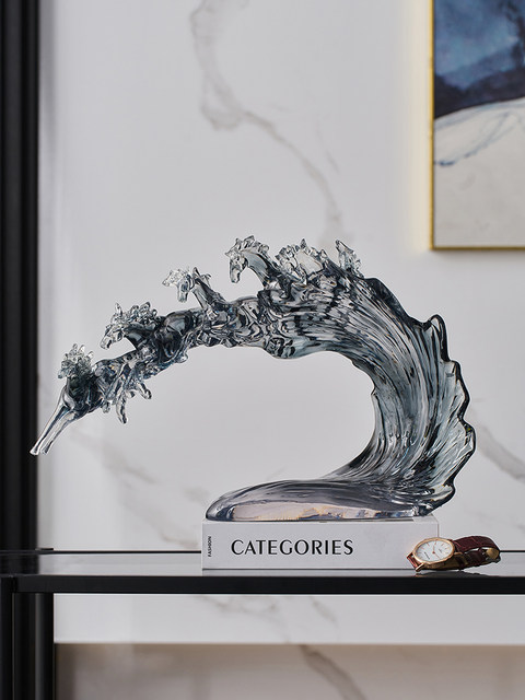 Horse Figurine for Immediate Success, Living Room Tv Cabinet, Wine Cabinet, Home Decoration, Office Desktop Ornament, Light Luxury