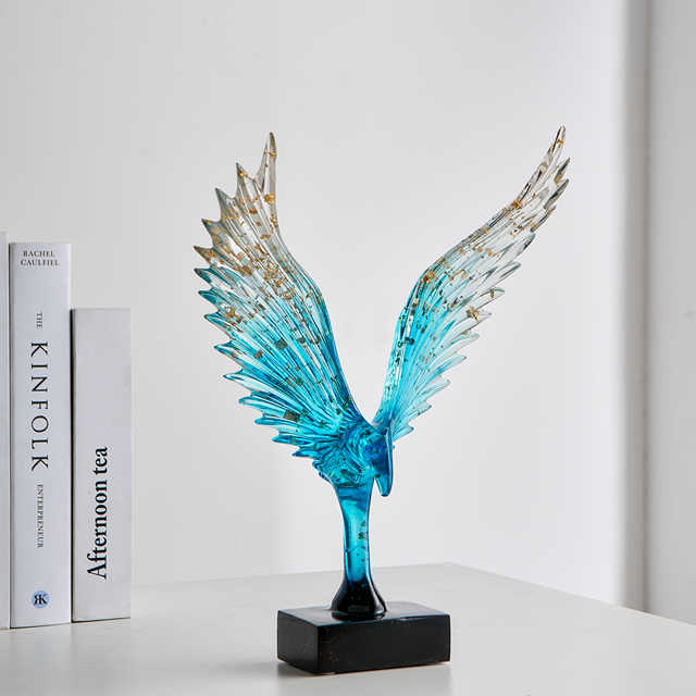 Big Eagle Spreading Its Wings Ornament, Light Luxury High-End Living Room Wine Cabinet Decoration, Tv Cabinet, Modern Minimalist Office Display Cabinet