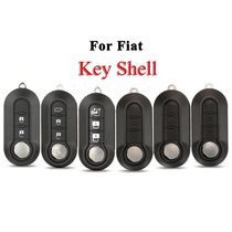 jingyuqin 2 3BTN Remote Car key Shell Case For Fiat 500 Pand