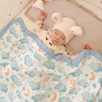 Newborn baby bath towel bamboo cotton super soft gauze newborn bath six-layer gauze baby bath towel toddler blanket