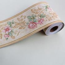 Self-adhesive European 3D three-dimensional waistline living room bedroom bathroom tile waterproof wall sticker wall skirt sticker