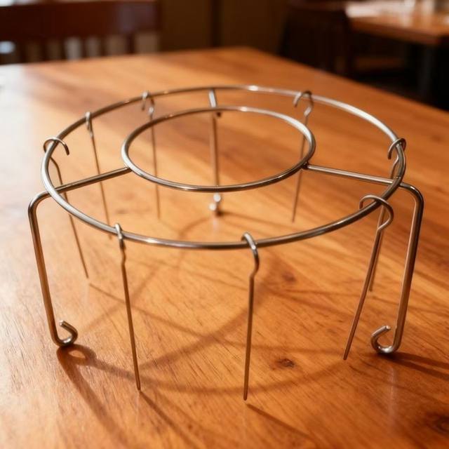 New Model Air Fryer Barbecue Rack, Round Hanging Skewer Rack for Home Kitchen and Outdoor Use