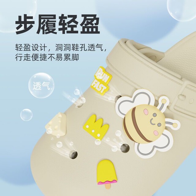 2024 New Cartoon Clogs for Women, Summer Indoor Home Use, Non-Slip, Soft Feel, Outdoor Wear, Couple Slippers for Men