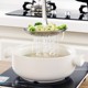 Household Long-Handled Thickened Large Stainless Steel Skimmer for Noodles, Dumplings, and Fried Food, Kitchen Utensil