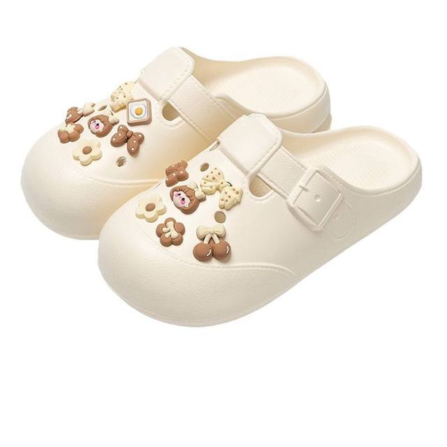 Women's Summer Outdoor Clogs with Soft Soles, Cute Closed-Toe Design, Comfortable Slip-On Slippers with a Stepping-On-Clouds Feel, Dual-Use Sandals, Non-Slip Beach Shoes