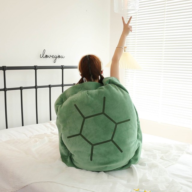Zhao Lusi's Same Style Internet Celebrity Doll Big Turtle Shell Sleeping Bag, Wearable Pillow for Adults and Children, Lazy Sleeping Pillow