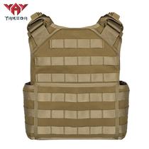 Tactical vest molle webbing vest outdoor CS sports protective equipment lightweight mud color