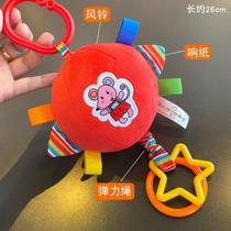 Baby vision training red ball 0-3 months newborn baby visual pursuit red soft cloth ball toy 1 year old