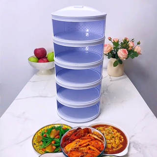 Leftover Food Storage Magic Tool, Insulated Food Cover, Household Kitchen Dining Table Dust Cover, Breathable Hollow Food Cover Storage Rack