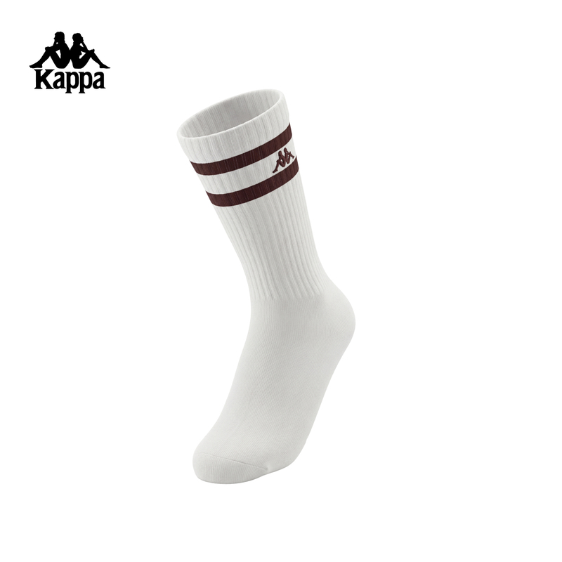 Kappa Back-To-Back Sports Long Socks for Women 2026 New Breathable Cycling Socks for Men Two Pairs Trendy