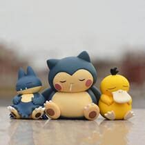 Cute Psyduck Snorlax Gonbe Sleeping Ver Cute Action Figure0