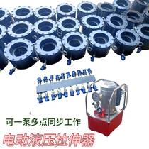 Synchronous bolt tensioner for deep-sea equipment one-to-four hand electro-hydraulic nut tensioner tool for fastening and disassembly