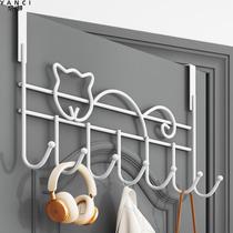 Hook behind door punch-free clothes hanger entrance door hanger bedroom door key storage artifact storage rack