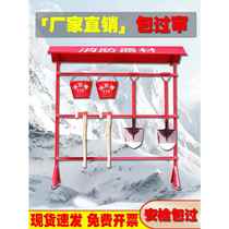 Fire rack equipment rack outdoor single row fire rack display rack hanger tool rack ax shovel sand bucket fire hook