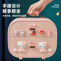 Childrens hair accessories storage box girl baby jewelry box girl cartoon cute hair accessories rubber band multi-layer jewelry box