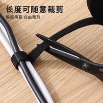 Velcro cable management with data cable holder computer cable storage harness strap power cord desktop organization artifact