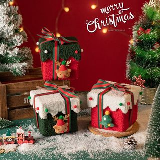 Christmas decorations, photo props, christmas gift boxes, desktop christmas tree atmosphere, scene layout