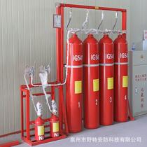 Gold medal fire cabinet type heptafluoropropane automatic fire extinguishing system pipe network type heptafluoropropane 4 2MPa device