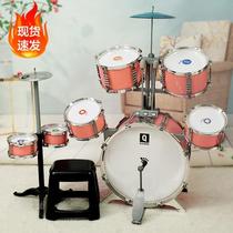 Childrens girl drum set for home beginners 3-8 years old drum practice instrument 6 toys baby boy birthday gift