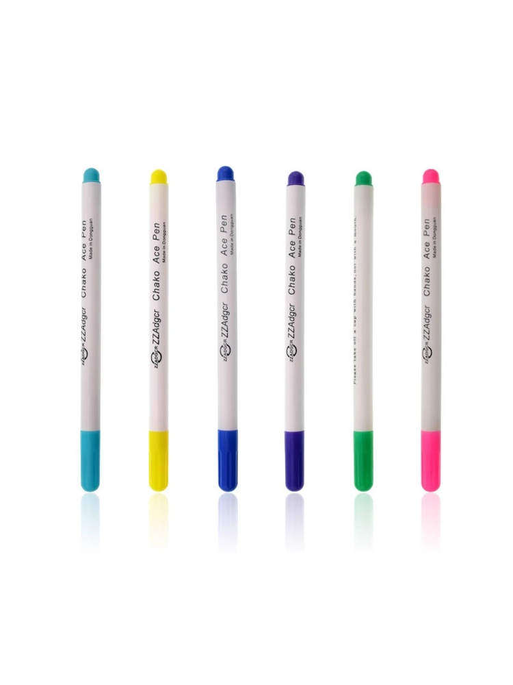 D212 Erasable Line Drawing Water-Soluble Fabric Cutting Marking Pen for Clothing, Special Point Marker with Automatic Fading for Tailors