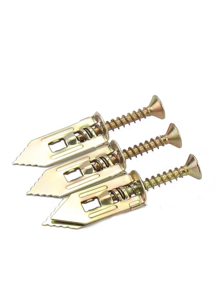 Expansion Screws for Gypsum Board, No-Drill Iron Expansion Tubes, Nails for Installing Light Fixtures and Curtains