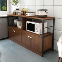 Sideboard modern minimalist home kitchen floor-standing multi-layer microwave oven rack multi-functional cabinet dish rack