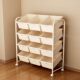Children's toy storage rack multi-layer movable storage rack bookshelves floor-standing living room kindergarten storage cabinet organization rack