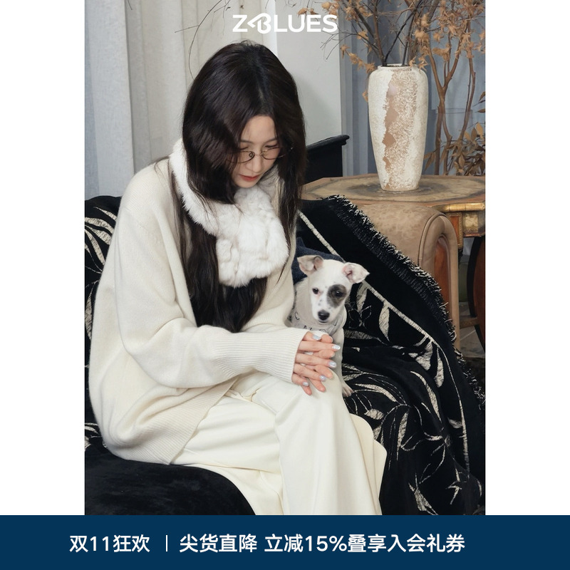 Zblues【Little Cactus】100% Pure Cashmere Heavyweight Knitwear for Women and Men 2026 Winter Base Sweater Zblues【Little Cactus】100% Pure Cashmere Heavyweight Knitwear for Women and Men 2026 Winter Base Sweater