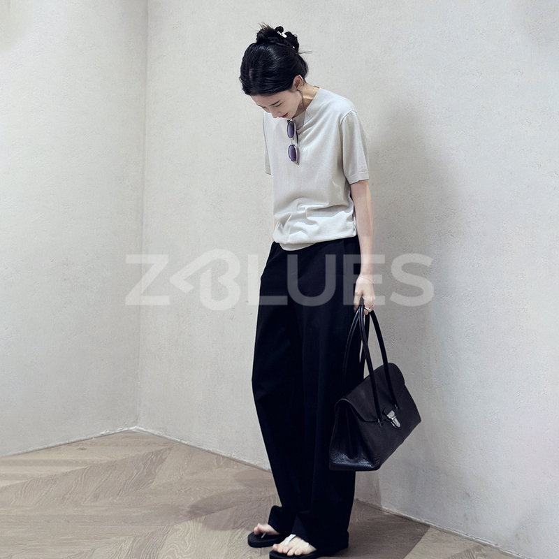Z.Blues【Paper-Feel Ideal Pants Summer Edition】High-Twist Fabric, Good Fit, Casual Pants for Women, Thin Long Pants Z.Blues【Paper-Feel Ideal Pants Summer Edition】High-Twist Fabric, Good Fit, Casual Pants for Women, Thin Long Pants