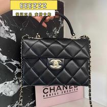 (Deposit) Fashion big name] Zhongjian p new style pebbled cowhide elly box bag portable crossbody bag