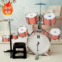 Childrens girl drum set for home beginners 3-8 years old drum practice instrument 6 toys baby boy birthday gift