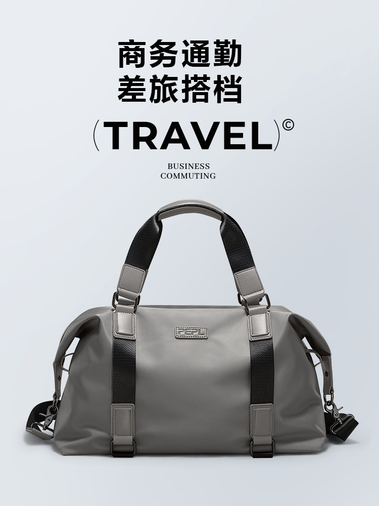 Portable Travel Bag Can Be Attached to a Trolley, Lightweight Large-Capacity Suitcase, Additional Bag for Business Trips, Boarding Bag for Men, Fitness