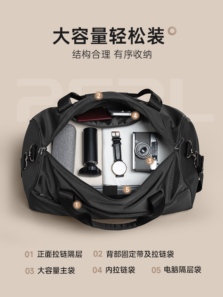 Men's Business Commuter Bag, Large Capacity, New High-End Portable Briefcase, Shoulder Crossbody Bag for Men