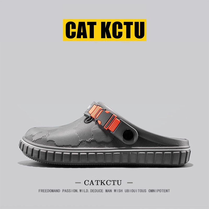 [American Light Luxury] Catkctu Clogs for Men, Fashionable and Versatile Birkenstock Slippers, soft sole Dual-Purpose Sandals
