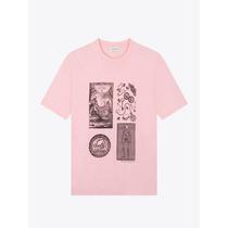 Pullover summer t-shirt ready-made high-deposit womens short-sleeved round neck flower goods new