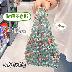 Magic Storage Bag, Satchel Retractable Shopping Bag, Large Capacity, Environmentally Friendly, Reusable Pleated Bag, Bubble Bag
