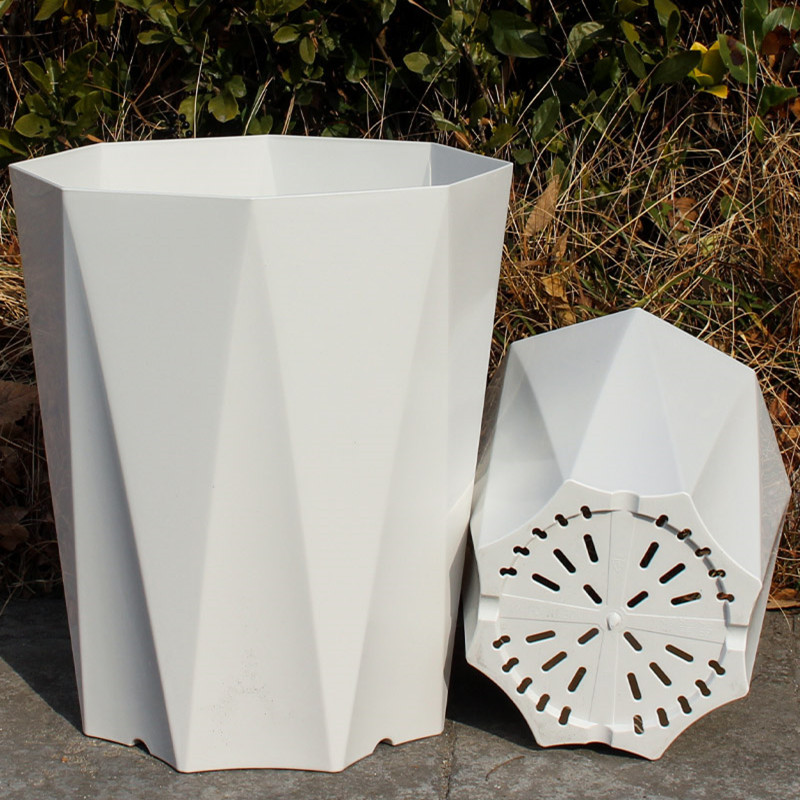 Resin Flower Pots, High-Quality Plastic Planters for the Living Room, Large Diameter, Thickened Pots for Green Plants, Such as Bird of Paradise, Areca Palm, and Money Tree