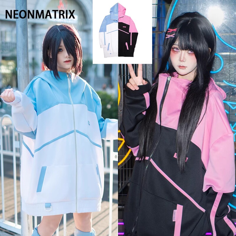 【Neon Blue System】Two-Dimensional Subculture Angel Realm Aqua Color Mass-Produced Neon Matrix Neonmatrix