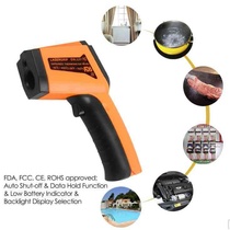 GM320 infrared thermometer industrial temperature measuring gun water temperature oil temperature measuring instrument kitchen baking and barbecue thermometer