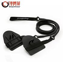 Hand fin swimming arm strength training device tension rope land training swimmer paddling palm backstroke freestyle paddling