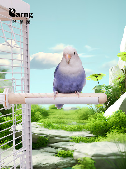 咔昂星鹦鹉站杆双拼魔爪站棍磨砂小鸟站架虎皮玄凤牡丹专用品玩具