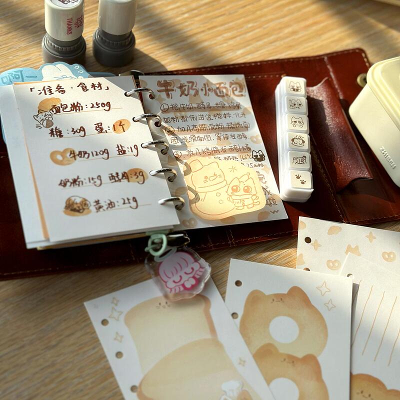 Meow Diary Food Bread Kitten M5 Notebook Inner Pages Portable Notepad Salt-Style Internet Celebrity Ins-Style Niche Meow Diary Food Bread Kitten M5 Notebook Inner Pages Portable Notepad Salt-Style Internet Celebrity Ins-Style Niche