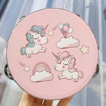 Tambourine teacher uses childrens kindergarten baby empty rattle professional percussion dance hand-cranked performance instrument tambourine