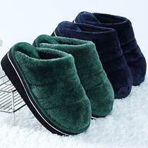 Winter cotton slippers for men and women thick-soled non-slip warm home indoor foam-soled cotton slippers for couples large size