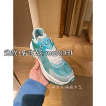 Mesh lace up sneakers casual shoes green orange spring and summer
