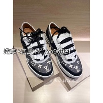 Black and gray low-top lace-up casual shoes and sneakers spring and summer limited edition