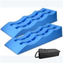 Wheel storage belt package RV three-slope S-level plastic car RV parking device inclined step storage tire pad