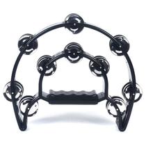 Percussion instrument tambourine adult plastic bell ring bell flower drum number double row half-month KTV rattle ring double-layer hand large