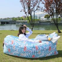 Yiwu spot outdoor inflatable sofa lazy air bed sofa portable single air sofa source manufacturer